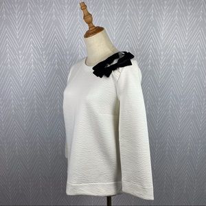 J. CREW Double Bow Sweatshirt NWT